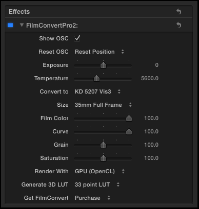 Effects Panel
